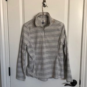 Womens striped quarter zip